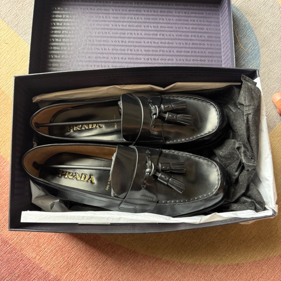 New Prada Calfskin Loafers main image 5